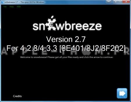 Sn0wbreeze 2.7 : Support l’iOS 4.3.3 avec un jailbreak untethered