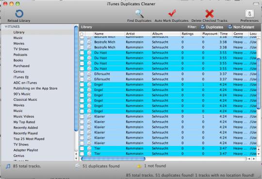 iTunes Duplicates Cleaner iTunes Duplicates Cleaner pour enlever les doublons