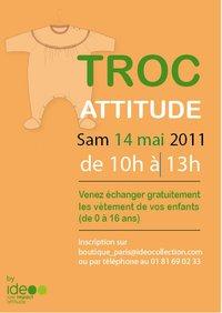 Ideo organise une matinée « troc » pour vos bambins, le 14 Mai 2011, à Paris…