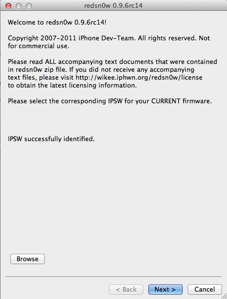 [TUTO] Jailbreak 4.3.3 untethered avec RedsnOw Mac