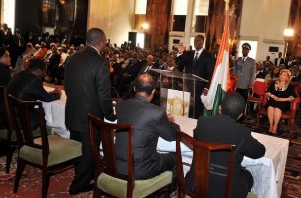 Côte d’Ivoire – Photo du jour: prestation de serment de Ouattara