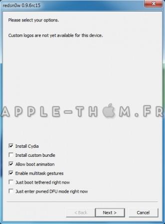 [Tuto] Jailbreak iOS 4.3.3 Untethered par Redsn0w 0.9.6rc15 [Win/Mac]