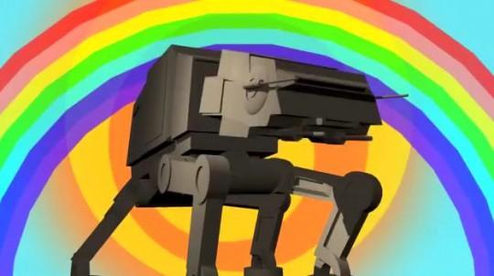 at at dance 540x302 Un AT AT qui bouge !