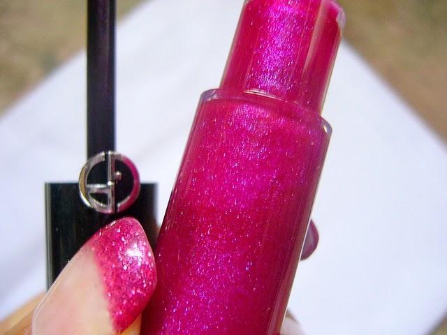 Test Le nouveau gloss ARMANI + ma french fushia =  :D