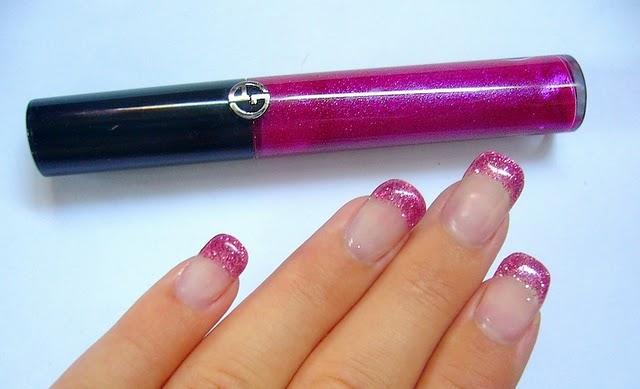 Test Le nouveau gloss ARMANI + ma french fushia =  :D