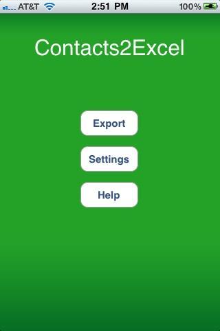 Contacts2Excel : App. Gratuites pour iPhone, iPod !