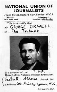 La carte de presse de George Orwell