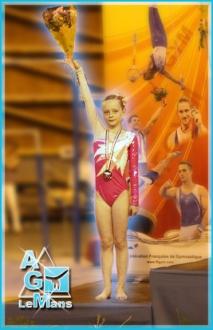 Une gymnaste de l’AGM Vice-Championne de France à Saint Etienne ! Bravo Manon !