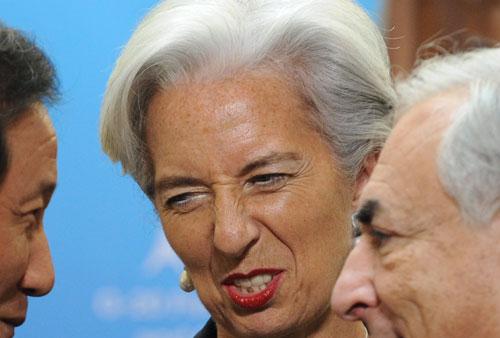 Christine Lagarde, ministre de l'Economie, des Finances et de l'Industrie