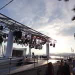 Le plateau du Grand Journal de Canal+ à Cannes