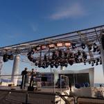 Le plateau du Grand Journal de Canal+ à Cannes