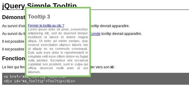 bulle d'aide, jquery tooltip