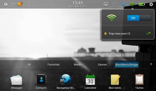 IMG 00000011 540x316 Test : RIM BlackBerry PlayBook