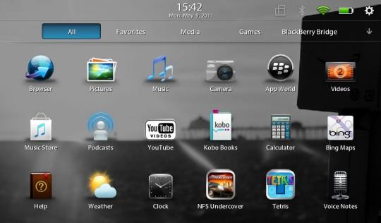 IMG 00000008 540x316 Test : RIM BlackBerry PlayBook