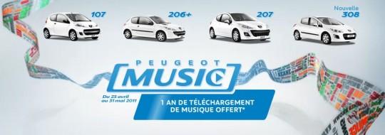 peugeot 540x190 Vraiment un an de musique avec la Peugeot Music ?
