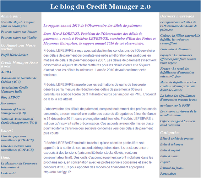 Interview avec Murielle Mayot, Credit Manager
