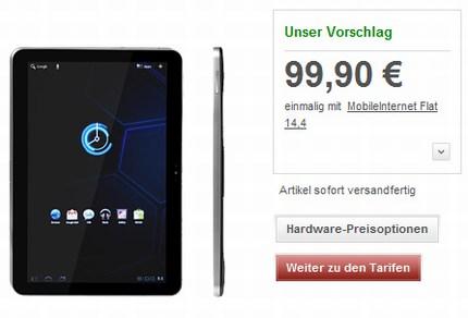 Voici la Galaxy Tab 10.1v qui débarque en Allemagne pour 659,90 € hors abonnement