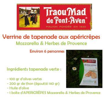 Traou mad ingrédients tapenade