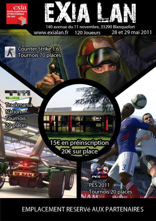 Exia Lan Party à Bordeaux-Banquefort les 28 et 29 mai 2011