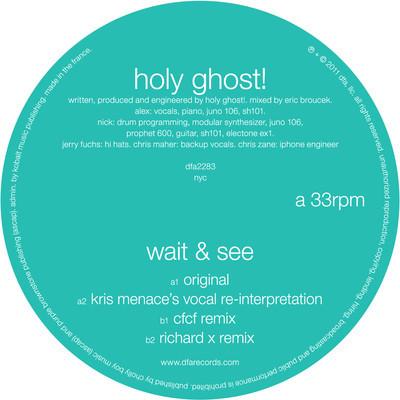 HOLY GHOST! - WAIT & SEE (CFCF REMIX)