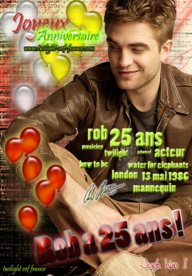 Robert Pattinson fête aujourd'hui ses 25 ans !