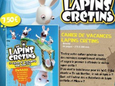 Un cahier de vacances pour adultes Lapins Crétins