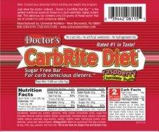 Doctor's CarbRite Diet Bar - Raspberry Chocolate Truffle