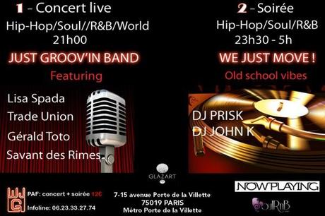 We Just Groove #3 le 20 Mai au Glazart! On vous invite ! 