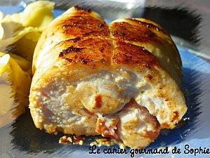 roulade poulet boursin coupe
