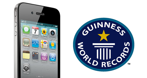 L'iPhone dans le Guiness World Records...