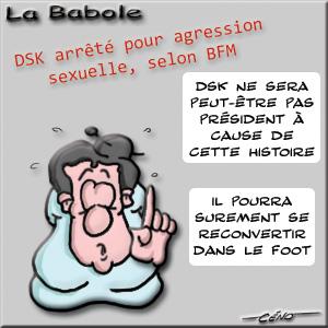 DSK arrêté pour agression sexuelle