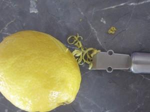 zeste du citron