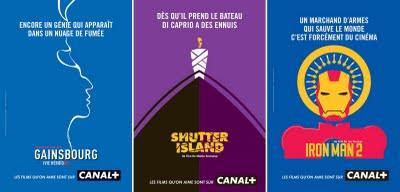 Affiches made in BETC Euro RSCG pour Canal +, le retour