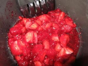 fraises - framboises - sucre