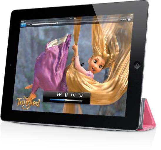 iPad 2 upright position pink Smart Cover Samsung va sortir ses tablettes avec écran LCD full HD
