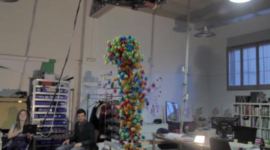 physalia Balles en plastique et électro aimant