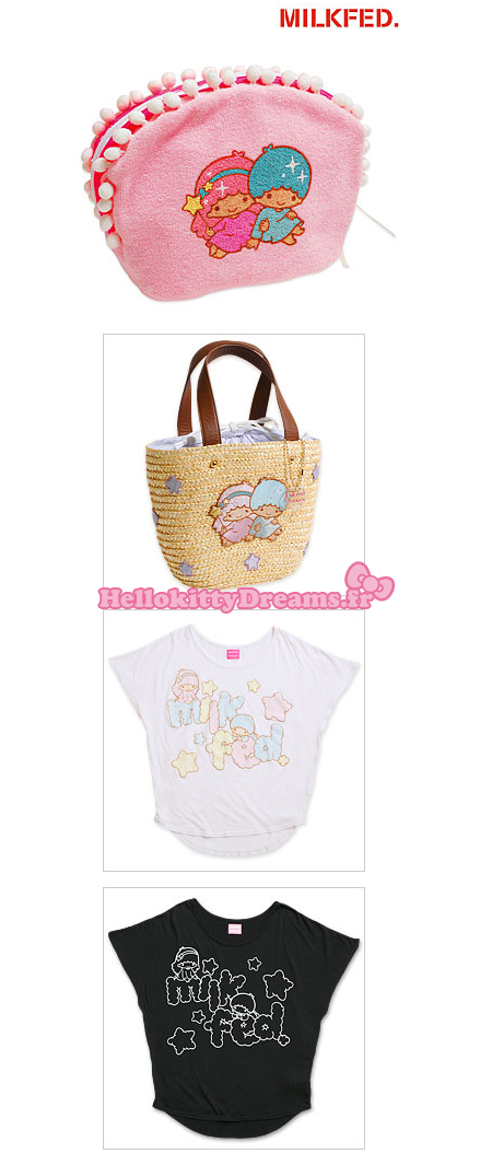 Milkfed X Little twin stars : panier et T.shirt