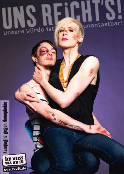 Ca suffit! Campagne choc de la Deutsche-Aids-Hilfe contre l'homophobie