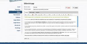 MEEL - Edition d'une page