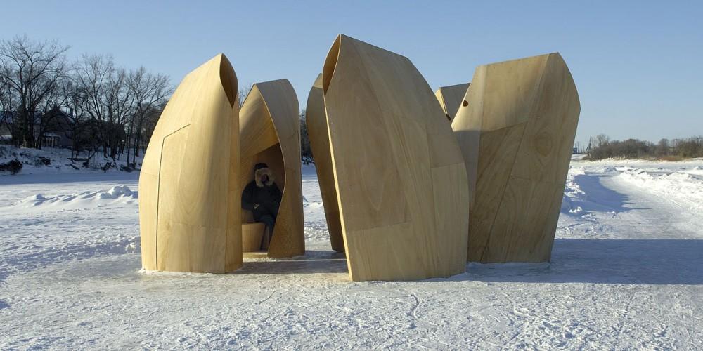 Des huttes à Winnipeg