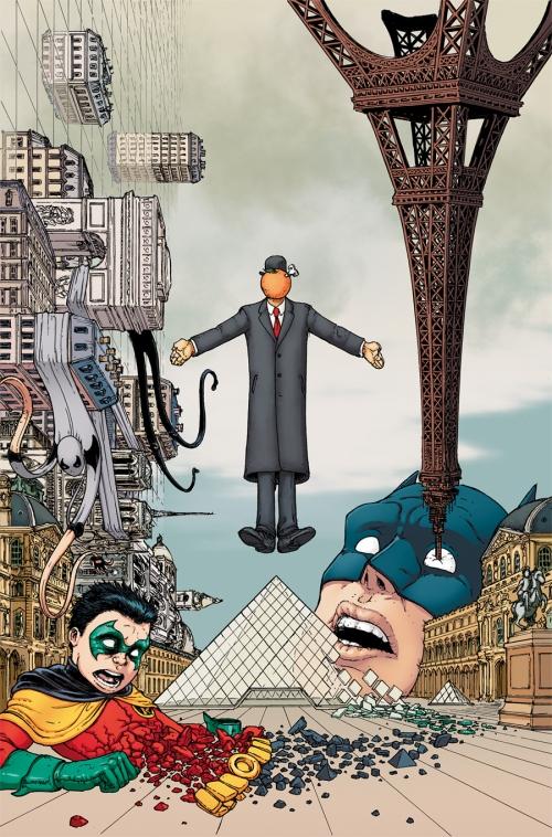 Batman et Robin façon Magritte