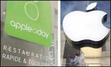 Attention si vous utilisez le logo d'une pomme...