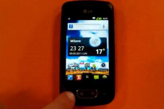 optimus one Le LG Optimus One aussi sous Android 2.3