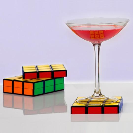 rubikcube 540x540 Des Dessous de verre façon Rubiks Cube