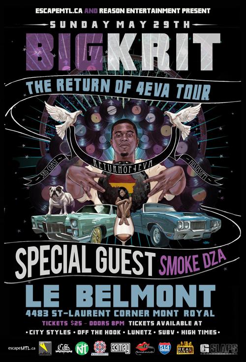 Big K.R.I.T. & Smoke DZA live à Montréal