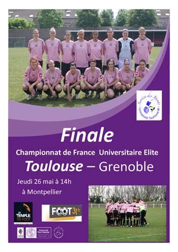 finale filles Foot : les toulousaines en finale du championnat de France !