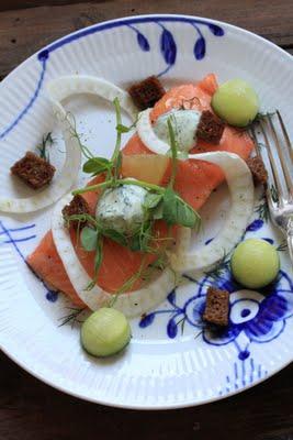 Saumon  au sel recette danoise