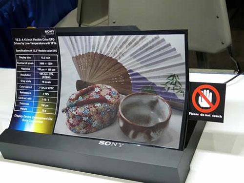 sonycolorepeper sg Un nouvel écran flexible chez Sony