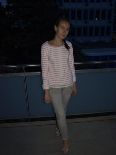 jean Stradivarius, mariniere rose Petit Bateau