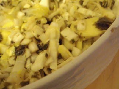 Salade d'endives au wakame, piquante et douce